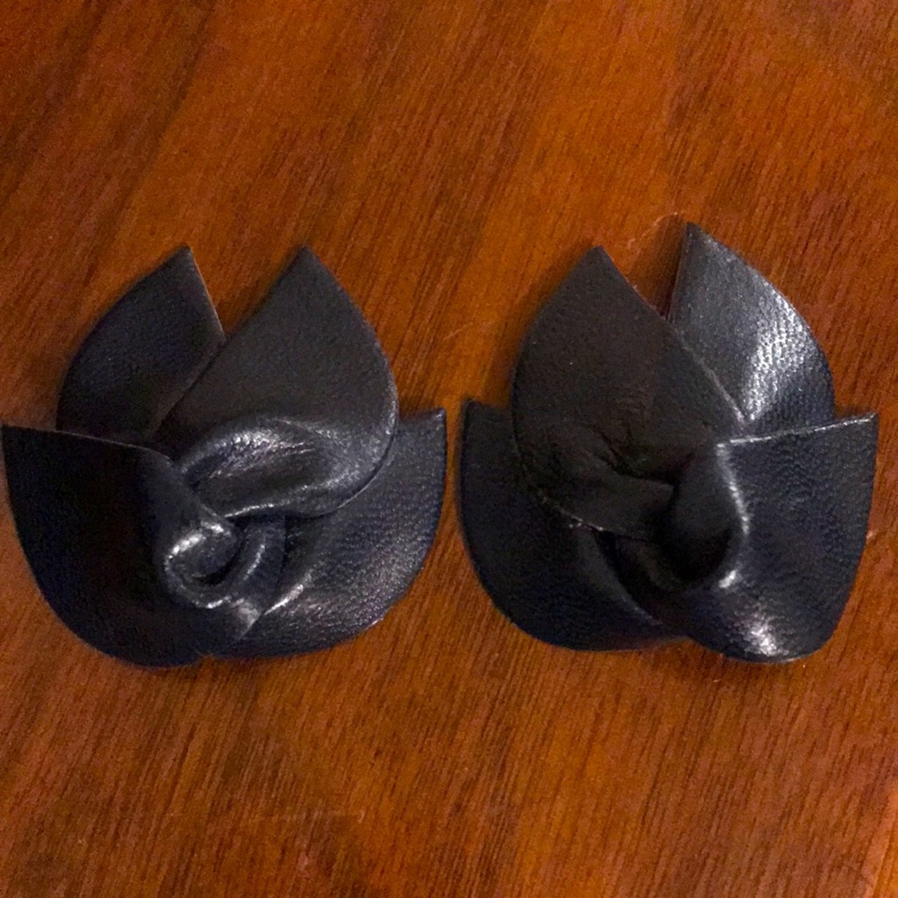 Vintage earrings converted with new posts